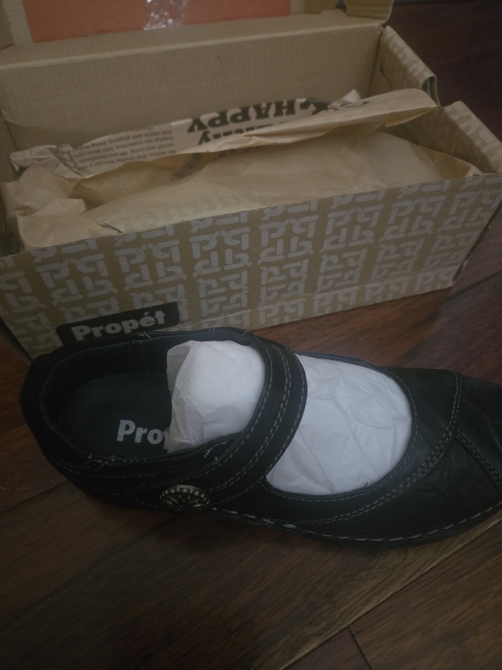 Propet Kids Black Mary Jane Shoe